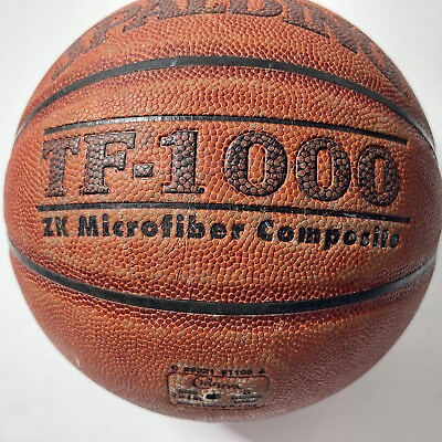 #ad #ad Spalding TF 1000 Original Game Ball Leather Basketball Men#x27;s 29.5 Worn Used $49.99