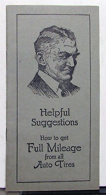 #ad 1920s Montgomery Ward Helpful Suggestions Full Mileage From Auto Tires Booklet $17.86