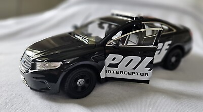 #ad Ford Taurus Police Car Interceptor 1:24 Scale Detailed Model Welly 24045 NEW $22.15