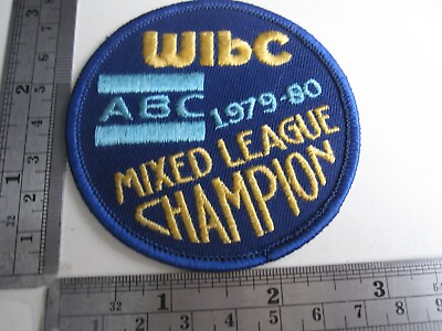 #ad Vintage WIBC ABC 1979 1980 Mixed League Champion Bowling Patch BIS $3.29
