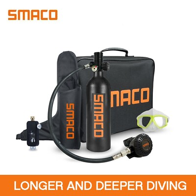 #ad SMACO Mini Scuba Diving Tank Equipment Mini Scuba Diving Kit Tanks Cylinder $319.99