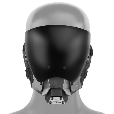 #ad WoSporT Cyberpunk Full Face Mask Cosplay Halloween Gear w Antifog Lens Hunting $32.13