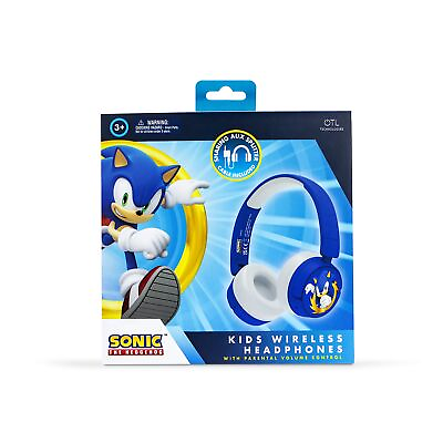 #ad OTL Technologies SH0985 Sonic The Hedgehog Kids Wireless Headphones Blue Single $35.24