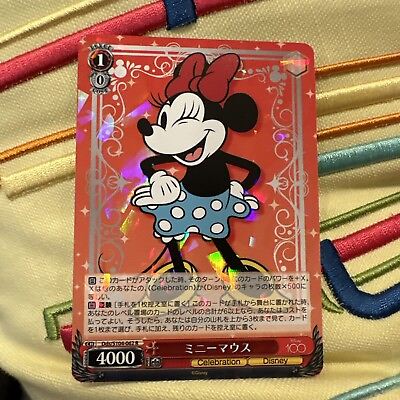 #ad Minnie Mouse Dds S104 062R Disney100 Weiss Schwarz Japanese $5.99