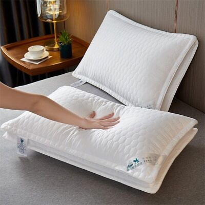 #ad High pillow cotton pillow core pure cotton wide edge pillow 1 piece 48x74cm $72.08