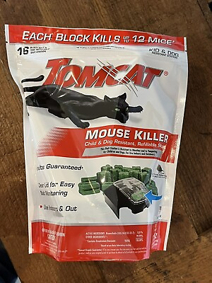 #ad Mouse Mice Rodent Killer 16 Bait Block Poison Rodent station Trap Tomcat Control $12.99