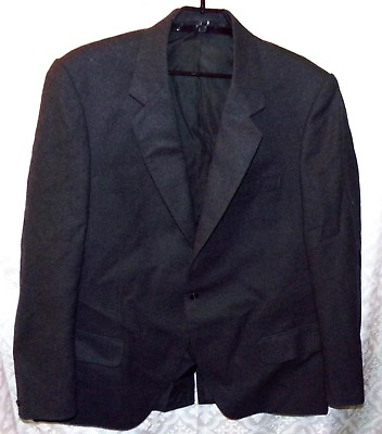 #ad Fulano Mohair Wool Sport Coat Blazer 42 Mens Charcoal Gray Grey $55.87