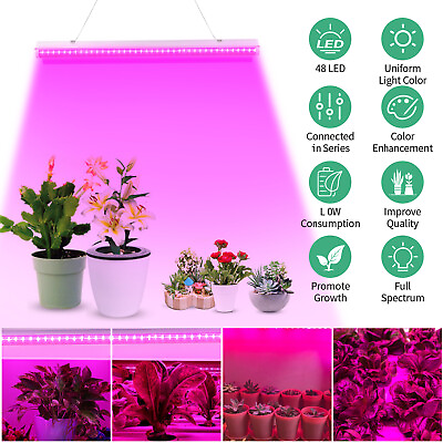 #ad Full Spectrum 48LED Grow Light Kit 2000W Indoor Grow Lights for Veg Plant Flower $21.95