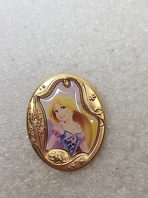 #ad Disney pin 124569 Princess Gold Frame Portrait Cameo Rapunzel Tangled 2017 $13.59