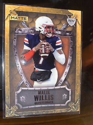 #ad Malik Willis 2022 Wild Card Matte Weekend Warrior Gold #43 100 RC Titans HOT $19.99