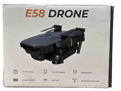 #ad E58 Drone with 4K HD Camera for Adults Kids Foldable RC Quadcopter Drone $32.00