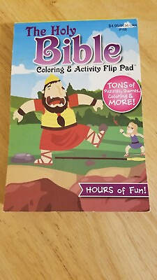 #ad The Holy BIBLE Coloring amp; Activity Flip Pad Hours of Fun Kids#x27; Kappa Unused $10.20