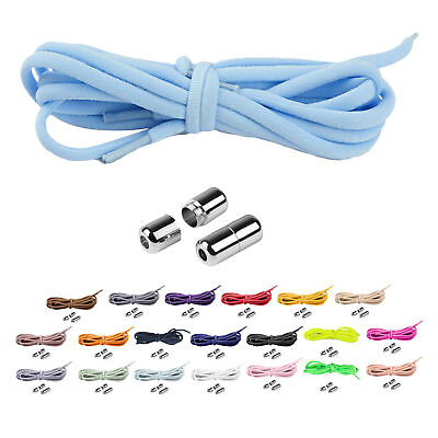#ad 4PCS No Tie Footwear Laces Lazy Locking Laces for Sneakers Elastic Speed Laces $11.99