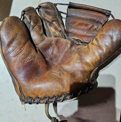 #ad Spalding Vintage Triple Play Leather Baseball Glove Mitt LHT MODEL 1218 $42.99