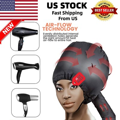 #ad Portable Soft Bonnet Hood Drying Cap Hat Hair Blow Dryer for Home and Travel $8.85