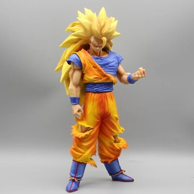 #ad Dragon Ball Z Goku Figure Super Saiyan 3 Gift Him Collectible Decoration $69.99