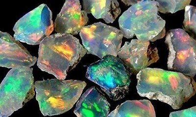 #ad Cut Grade Opal Rough Lot AAA Grade 10 Pieces Large Size Ethiopian Welo Opal Raw $5.40