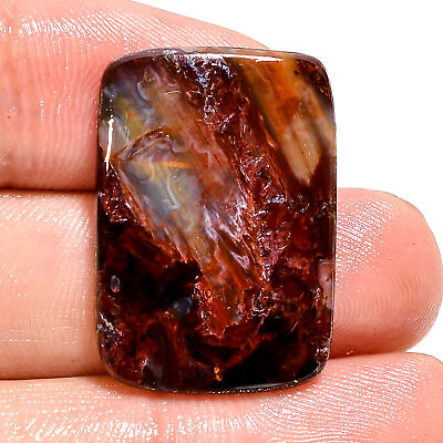 #ad 17.50 Cts. Natural Chatoyant Pietersite 26X19X4 MM Radiant Cab Loose Gemstone $16.17