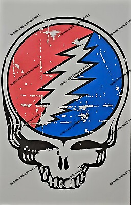 #ad Grateful Dead Distressed to Perfection Steal Your Face 11quot;x17quot; lot print SYF $30.00