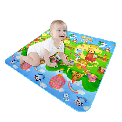 #ad Baby Crawling Play Puzzle Mat Children Carpet Toy Kid Game Activity Gym 70*47 IN $55.52