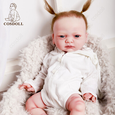 #ad COSDOLL 17in Reborn Baby Dolls Full Silicone Newborn Girl Toddler Handmade Gifts $263.99
