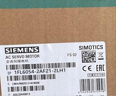 #ad 1FL6054 2AF21 2LH1 Siemens Servo Motor 1FL6054 2AF21 2LH1 Brand New New In Box $1956.05