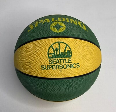 #ad #ad Spalding Seattle Supersonics Basketball Green Vintage NBA $49.00