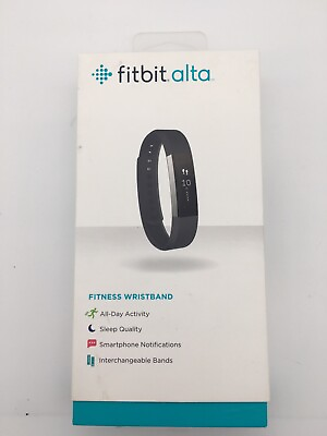 #ad Fitbit Alta Fitness Wristband Activity Tracker Black Small FB406BKS $74.00