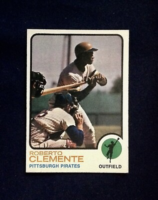 #ad 1973 # 50 Roberto Clemente Pittsburgh Pirates HOF EX EX MT Free Shipping Topps $94.99