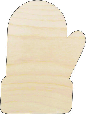 #ad Winter Mitten Laser Cut Out Unfinished Wood Craft Shape CLT52 $51.82