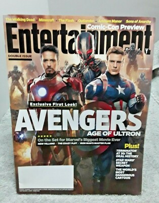 #ad Entertainment Weekly July 2014 The Avengers Age Of Ultron NO Mailing Label $6.99