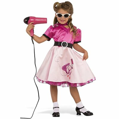 #ad 50#x27;S Beauty School Girl Child Halloween Costume Small $21.99