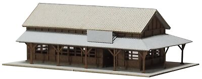 #ad Advanced Z gauge 0053 Wooden station building paper structure kit $36.96