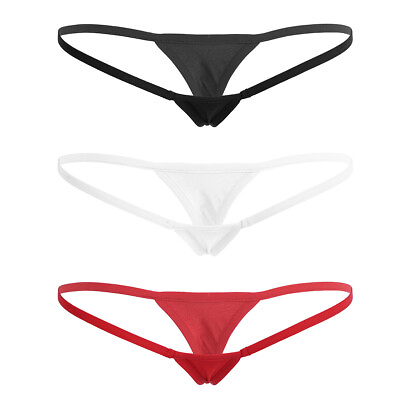 #ad Women#x27;s Underwear Micro Thong Open Butt Low waist G string Briefs Bikini Panties $7.23