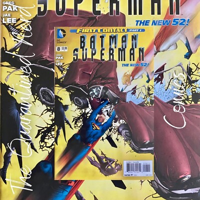 #ad DC COMICS BATMAN SUPERMAN #8 2014 COMIC $2.50