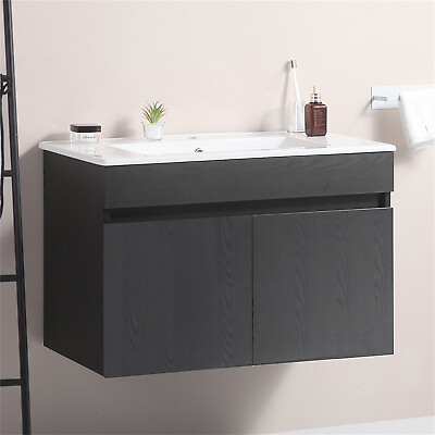 #ad 24quot;30quot; Wall Mounted Bathroom Vanity with Sink Cabinet with Soft Close Doors $383.99