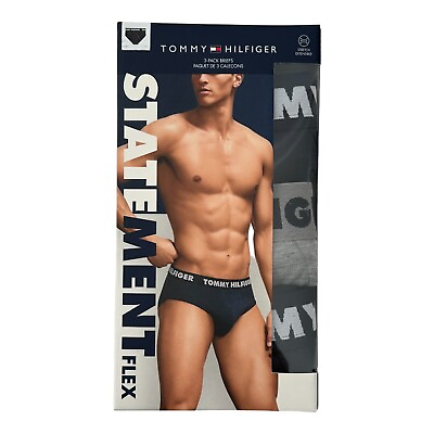 #ad Tommy Hilfiger Mens Classic Briefs Multicolor Flex Underwear 3 Pack $29.99