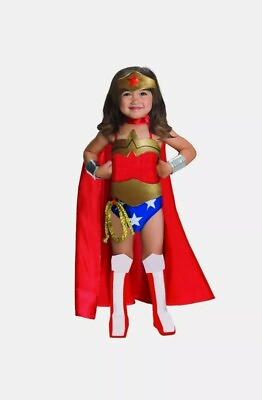 #ad Rubies DC Comics Wonder Woman Child Girls Halloween Costume sz 4 6 3 4 years old $23.50