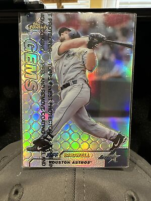 #ad 1999 Finest Gems Refractor Jeff Bagwell # 108 Houston Astros W PROTECTOR COATING $17.00