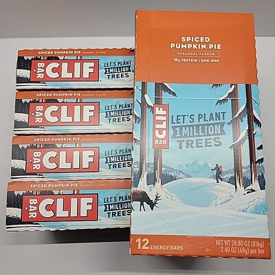 #ad CLIF Bars Pumpkin Spice Lot of 60 10g Protein Free Shipping $43.99