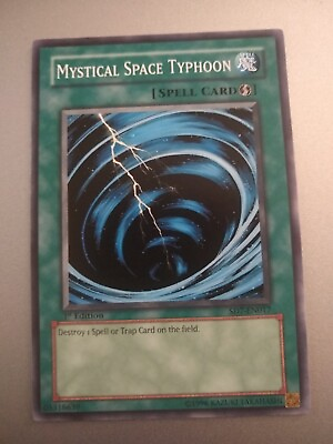 #ad YU GI OH Mystical Space Typhoon. SD7 EN017 1st Edition Spell. TCG CCG Yugioh $3.00