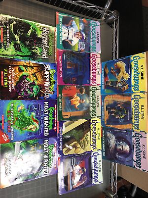 #ad R.L. Stine Goosebumps Book Lot 12 Books Vintage Rare Kids Horror 1990’s $26.50