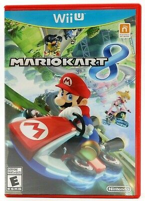 #ad Nintendo Wii U Mario Kart 8 Game Disc w Red Box Cart Racing Super Bros. $29.99