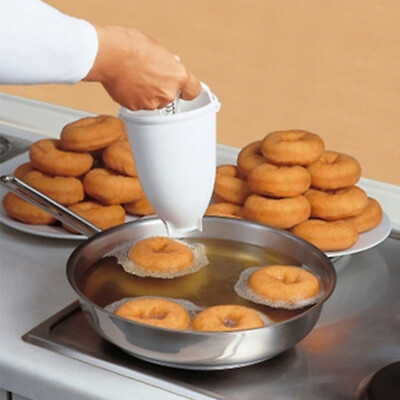 #ad Doughnut Maker Batter Dispenser Plastic For Donut Cake DIY Baking Tools Maker $6.85