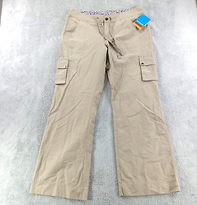 #ad Columbia Pants Womens Size 14 Arch Cape Cargo UPF 15 Hiking Tan NEW $23.63