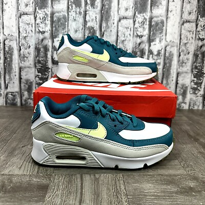 #ad Nike Air Max 90 LTR Youth size 3y CD6867 124 White Barley Volt Running Shoes $54.99