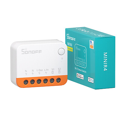 #ad SONOFF MINIR4 WiFi Smart Light Switch eWeLink Remote Control $10.99