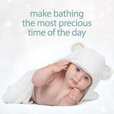 #ad Organic Bamboo Baby Hooded Towel Ultra Soft And Super Absorbent Baby Towels $7.88