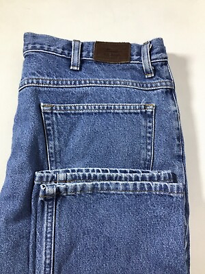 #ad L.L.Bean Jeans Men#x27;s 38x29 Natural Fit Medium Wash Straight Leg Blue Denim $24.97