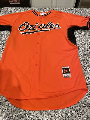 #ad Orange Baltimore Orioles Team Issued Jersey Nameplate Majestic 48 $129.99
